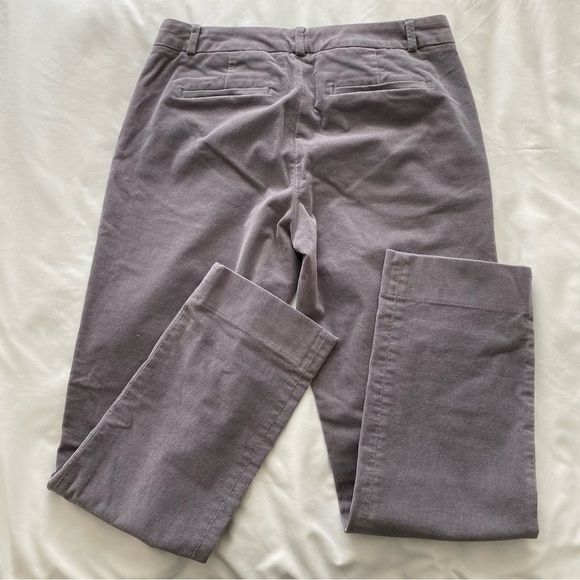 Banana Republic RYAN corduroy lavender pants straight fit Ankle length size 6 - Picture 14 of 14